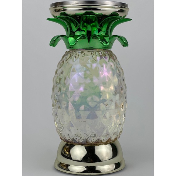 Bath & Body Works Iridescent Pineapple Pedestal 3-Wick Candle Holder - Picture 1 of 5
